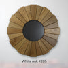 White Oak Sunburst Mirrors