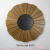 White Oak Sunburst Mirrors