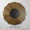 White Oak Sunburst Mirrors