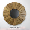White Oak Sunburst Mirrors