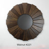 Walnut Sunburst Mirrors