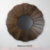 Walnut Sunburst Mirrors