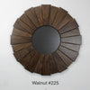 Walnut Sunburst Mirrors