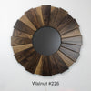 Walnut Sunburst Mirrors