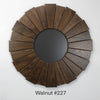 Walnut Sunburst Mirrors