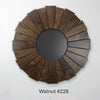 Walnut Sunburst Mirrors